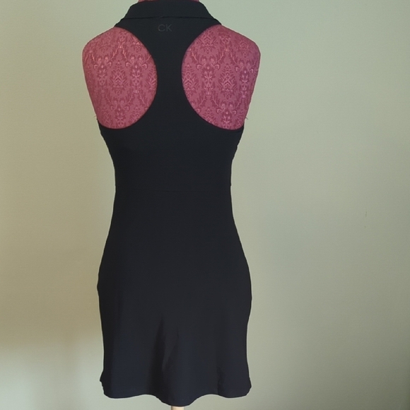 Calvin Klein Performance Black Athleisure Halter Dress, US XS - Picture 3 of 7